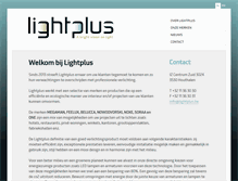 Tablet Screenshot of lightplus.be